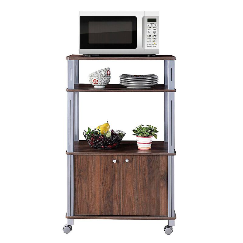 Microwave Rack Stand Rolling Storage Cart