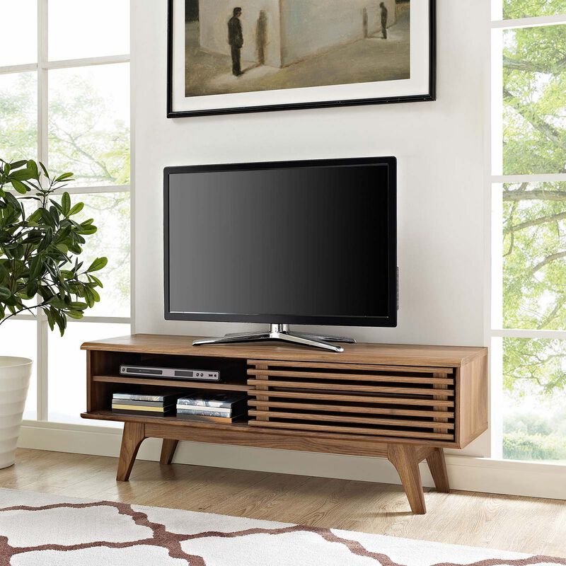 Render 48"" TV Stand, Walnut-Benzara