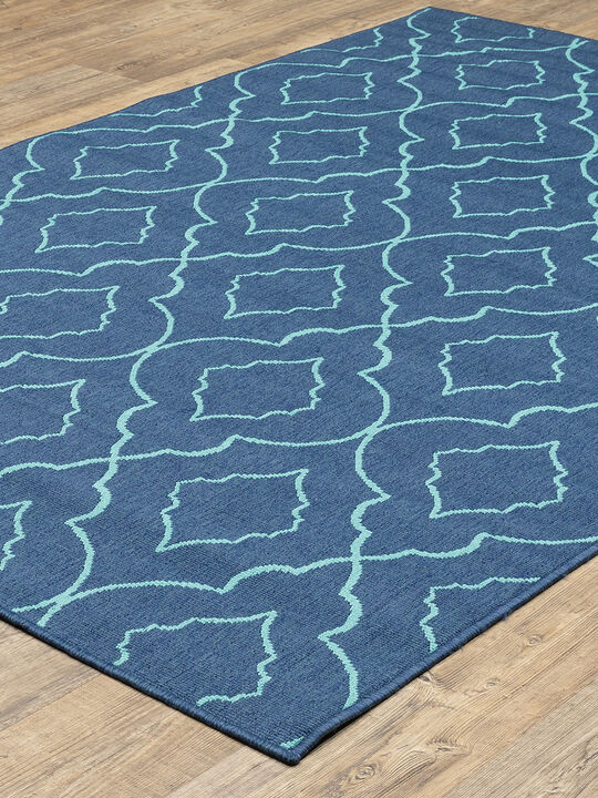 Meridian 1'10" x 2'10" Navy Rug