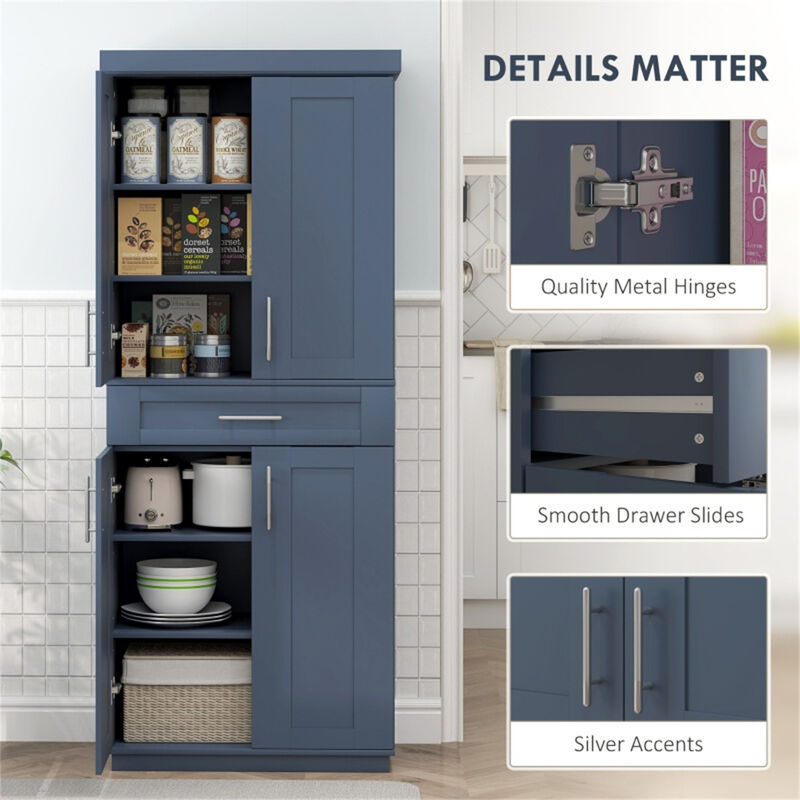 Tall Kitchen Pantry Cabinet – Freestanding Storage for Kitchen & Dining Area