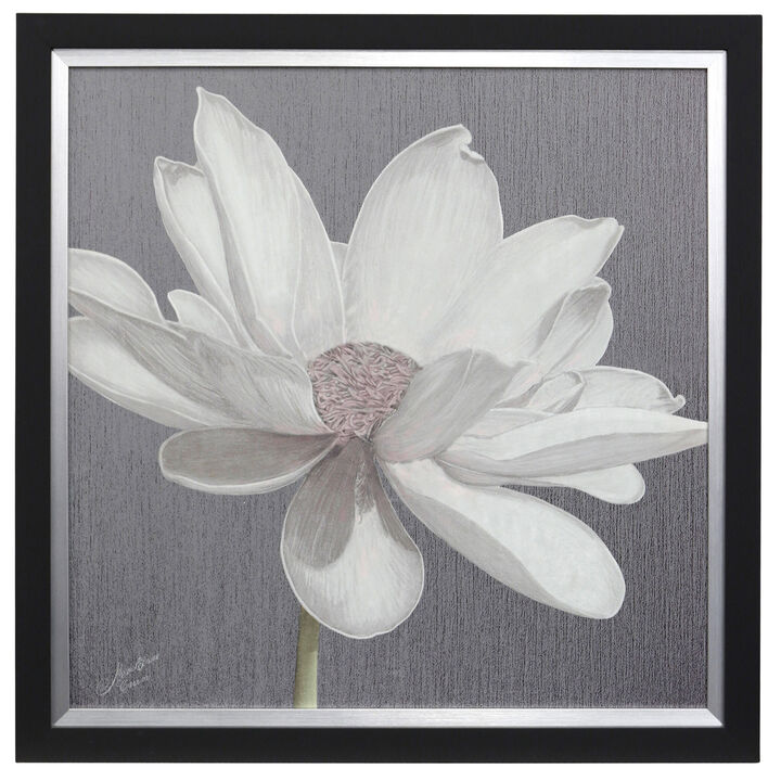 Vintage Lotus On Grey I