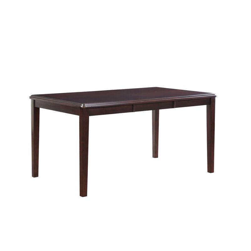 New Classic Furniture Gia 5-Piece 60 Wood Rectangular Dining Set with 4 Chairs in Ebony