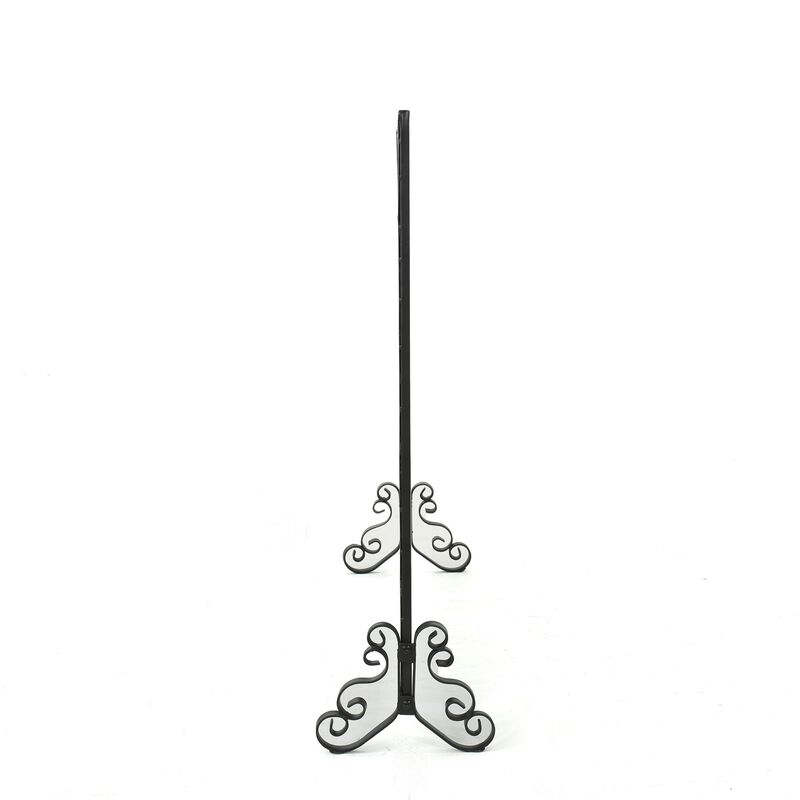Fireplace Screen, Classic Diamond Shape with Mesh, 41x32 Black Finish -Benzara