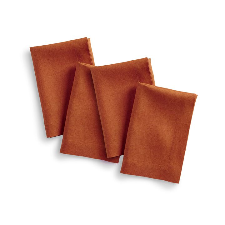 Solino Home 100% Pure Linen Cloth Napkins 20 x 20 Inch Set of 4 | Diana Dinner Napkins