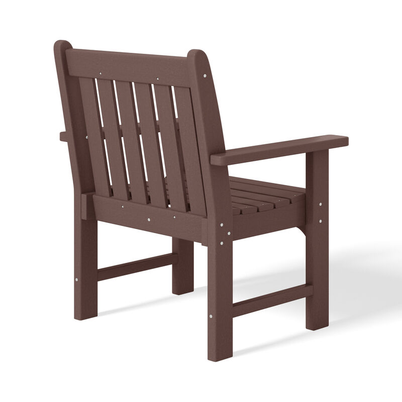WestinTrends 5-Piece HDPE Outdoor Patio Chair and Square Table Dining Set