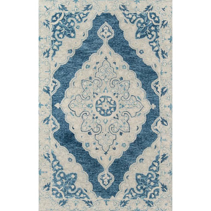 Momeni Traditional Rectangle Area Rug, Blue, 2' X 3'