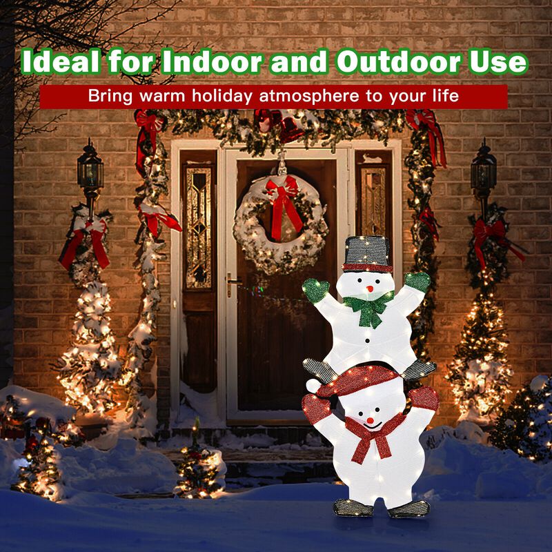 Snowman Xmas Decorations with UL Certified Plug