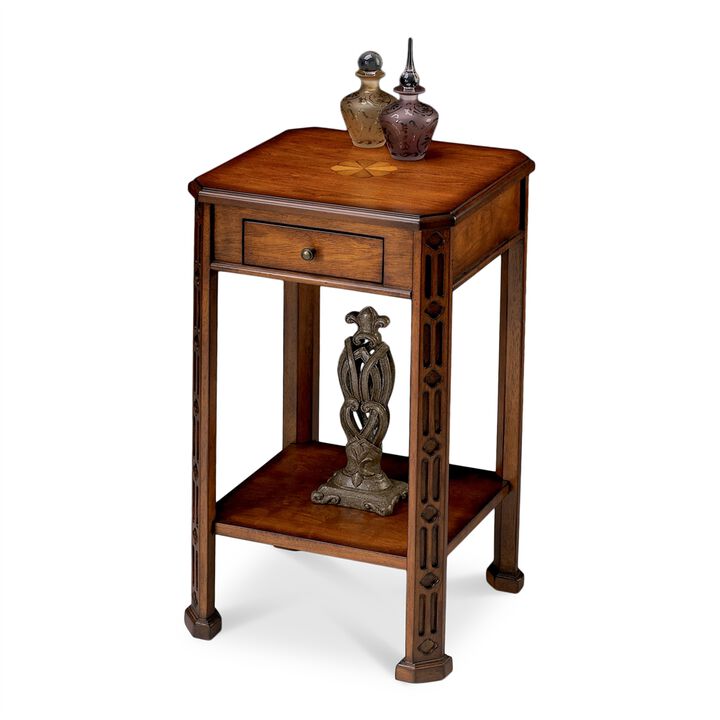 Hand-Carved Accent Table, Belen Kox