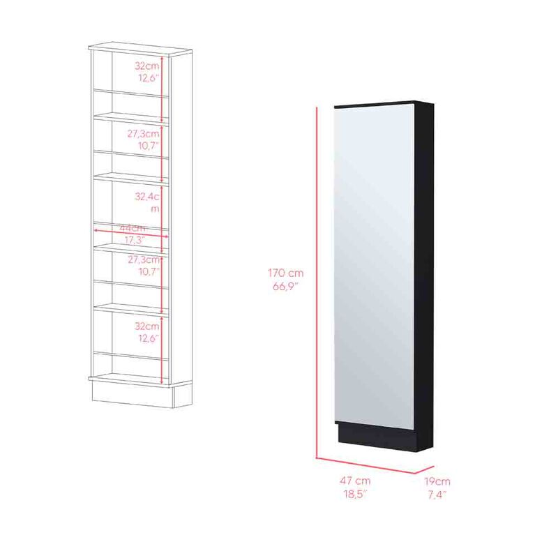 Shoe Rack Chimg, Bedroom, Black