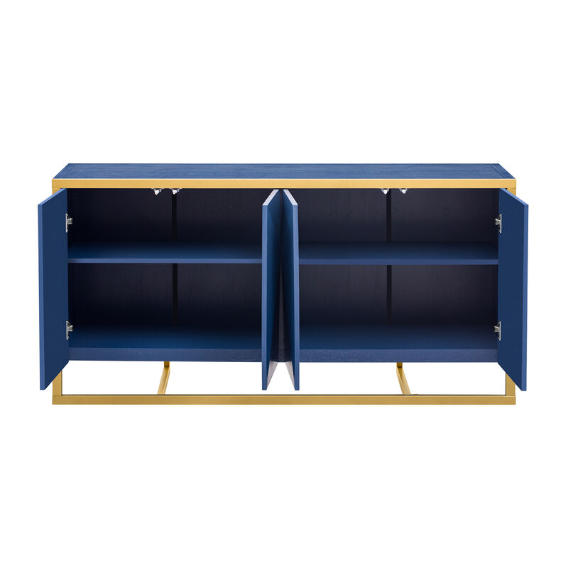 Merax Modern Sideboard Cabinet with Metal Legs