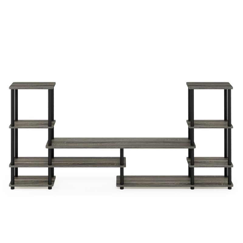 Turn-N-Tube Grand Entertainment Center, French Oak Grey/Black