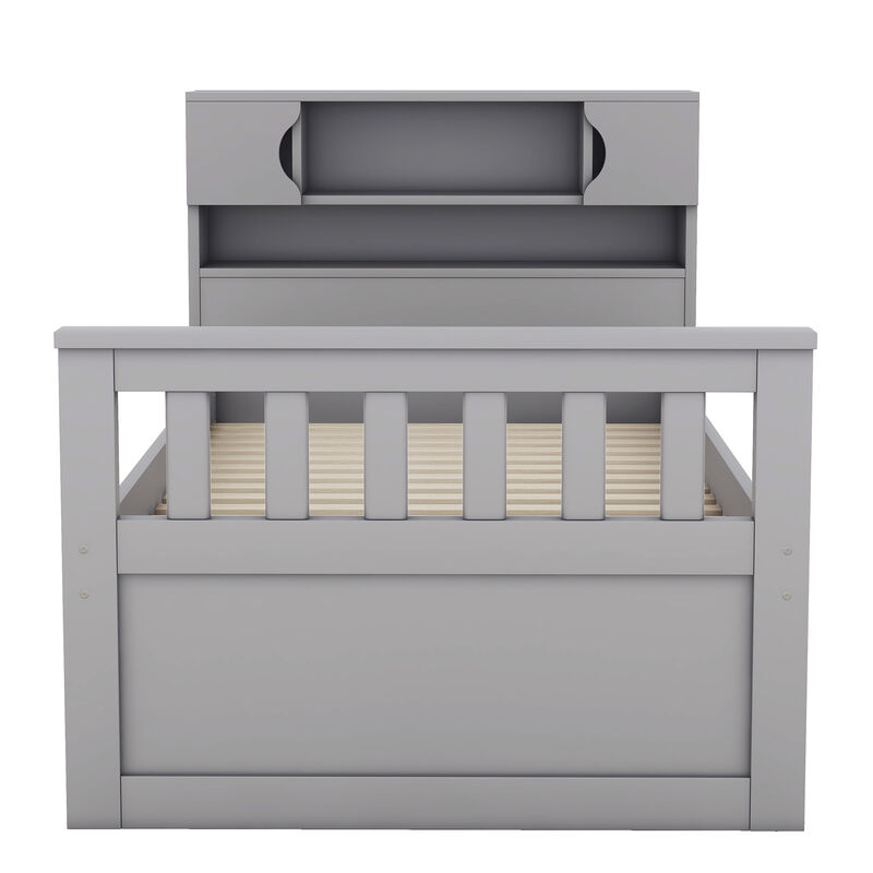 Merax Captain Platform Bed Frame with Storage