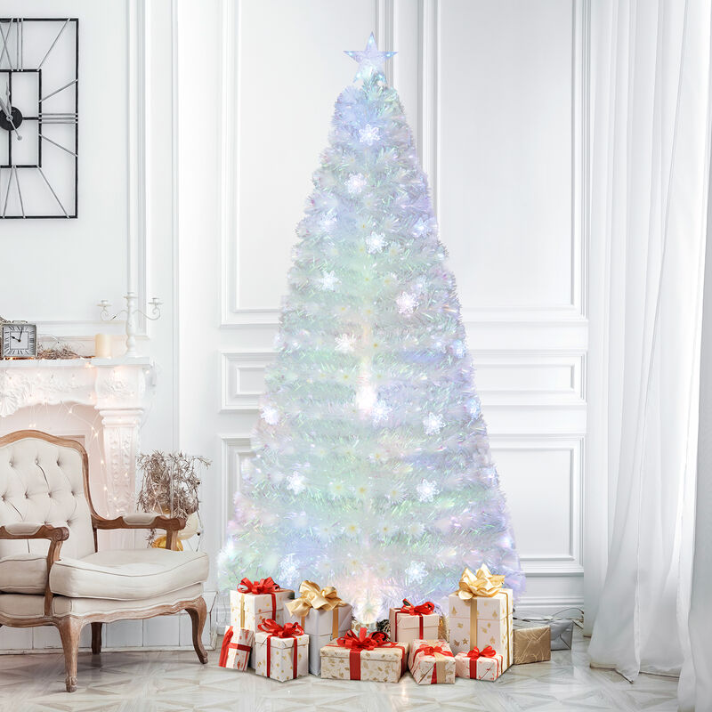 Artificial Christmas Tree with Iridescent Leaves for a Shimmering and Festive Holiday Decor