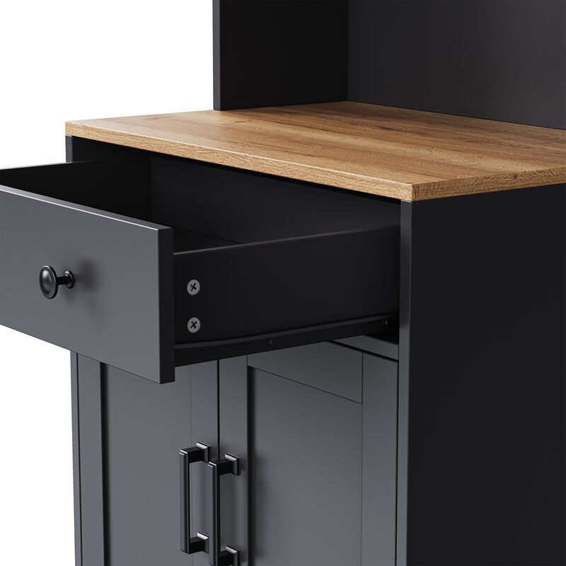 Merax Farmhouse Storage Cabinet with 4 Gourd-Shaped Legs