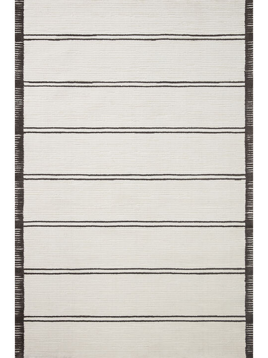 Logan LOG02 White/Mocha 7'9" x 9'9" Rug
