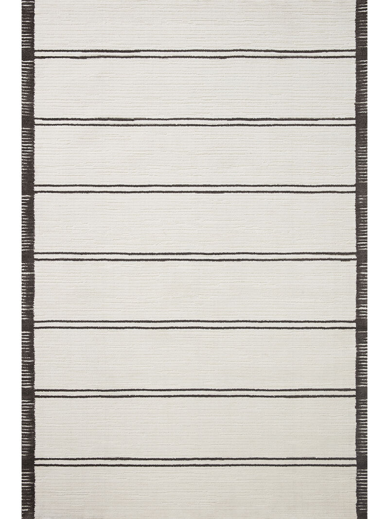 Logan LOG02 White/Mocha 7'9" x 9'9" Rug