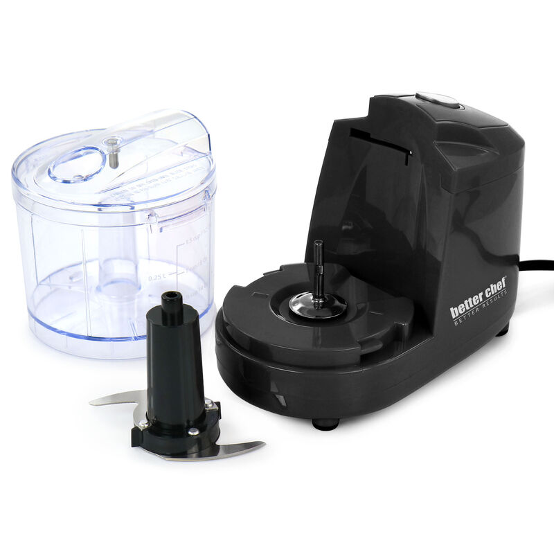 Better Chef 1.5 Cup Safety Lock Compact Chopper in Black