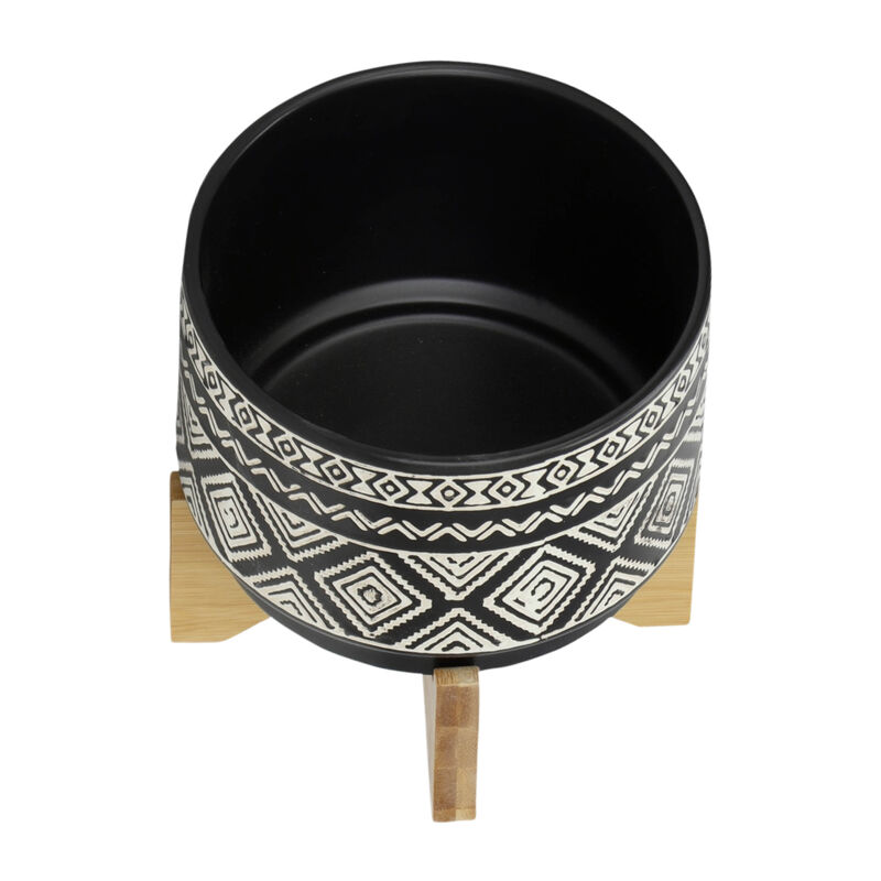 7" Diamond Planter On Stand