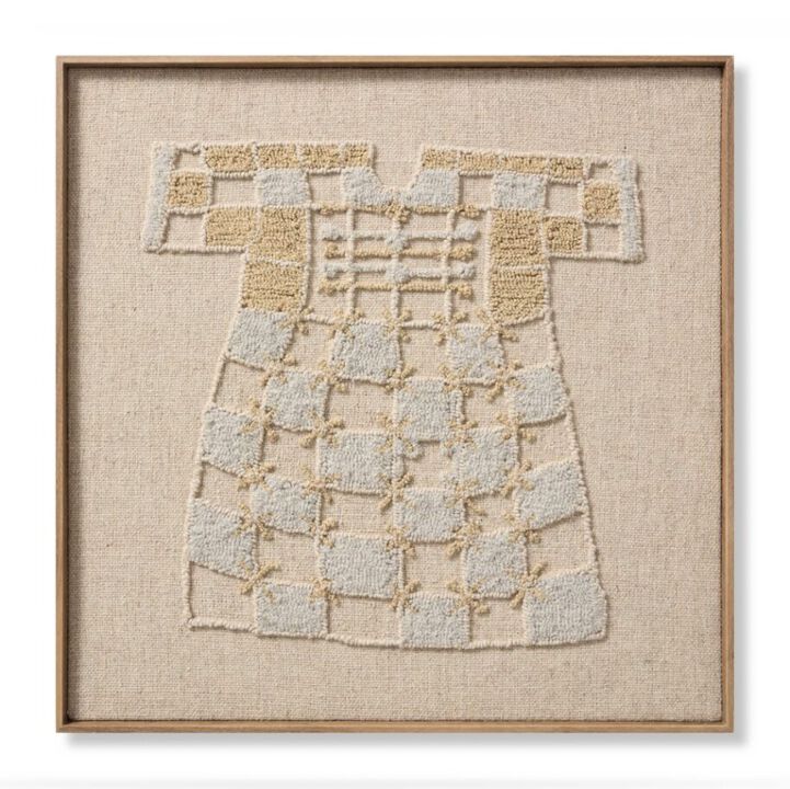 Kaftan Beige Grey Wall Art
