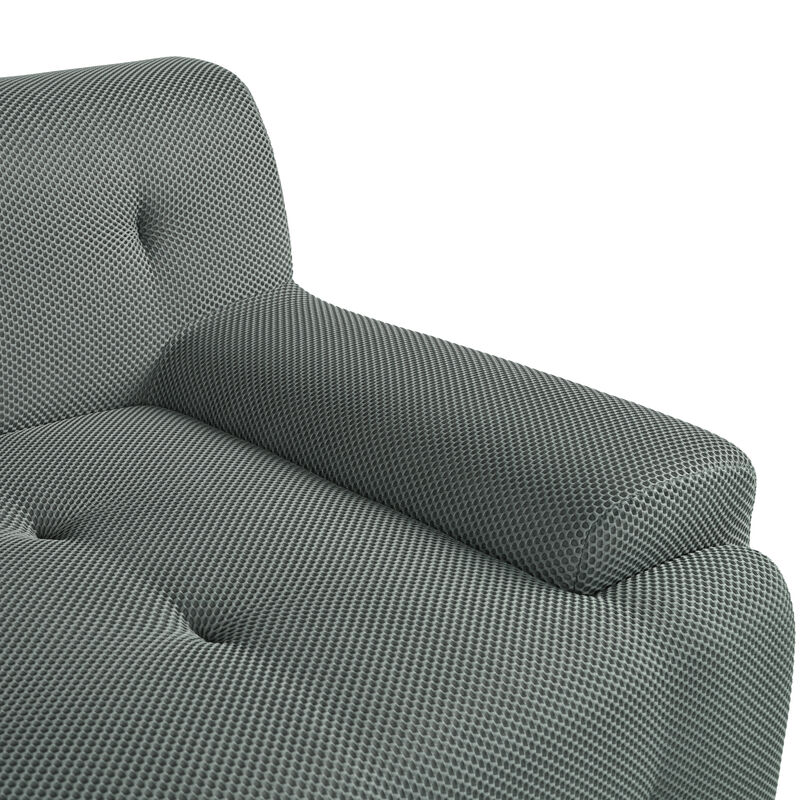 Merax Modern Tufted Fabric Upholstered Sofa