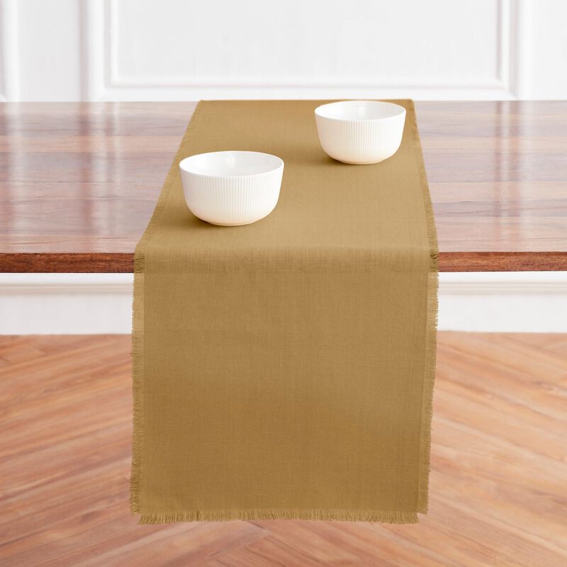 Solino Home 100% Pure Linen Table Runner 14 x 108 Inch | Milan