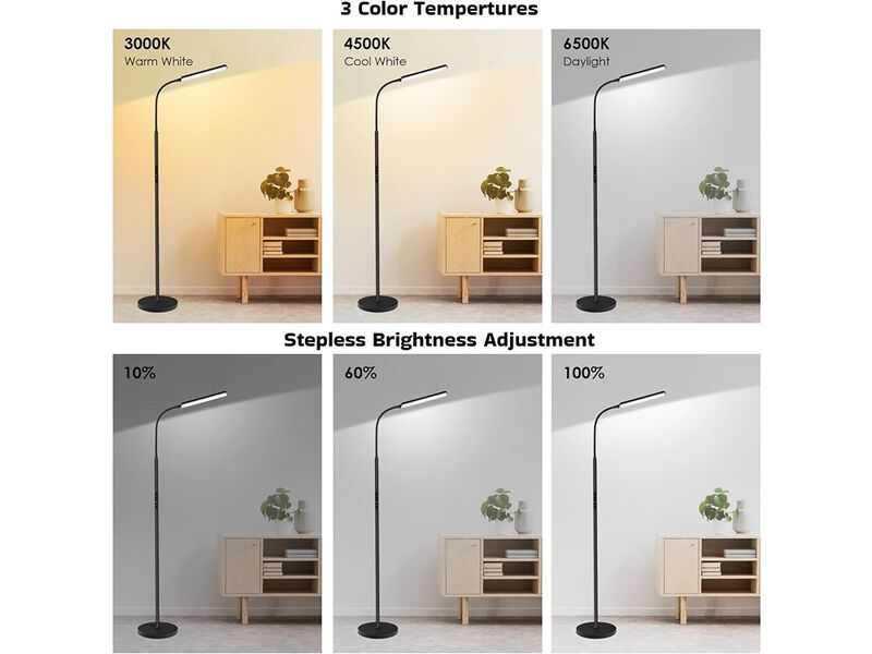 Bright 15W Floor Lamps for Living Room