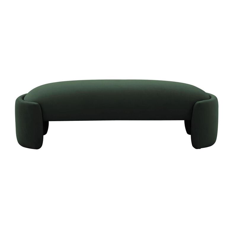 Belen Kox Contemporary Emerald Velvet Bench, Belen Kox