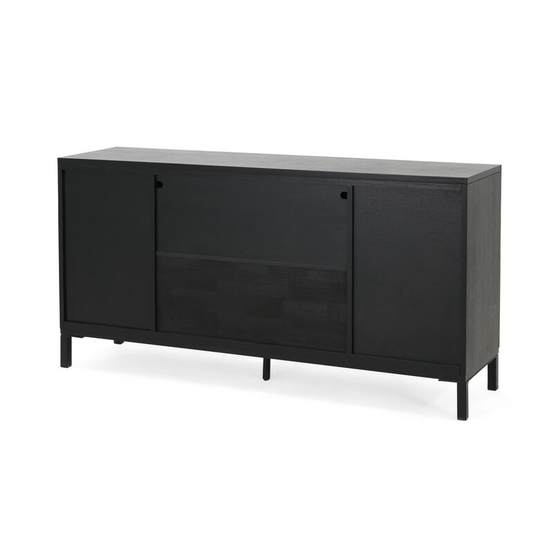 Merax Modern Accent Cabinet with Sliding Doors