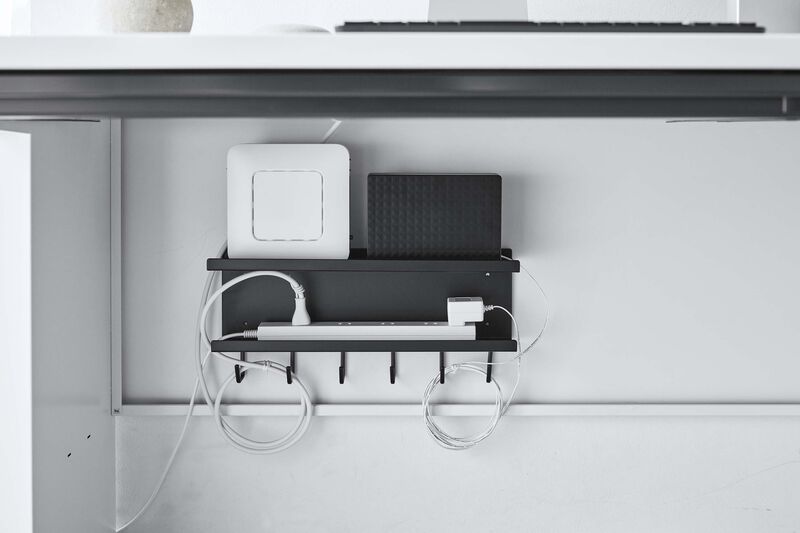 Wall-Mount Cable & Router Storage Rack