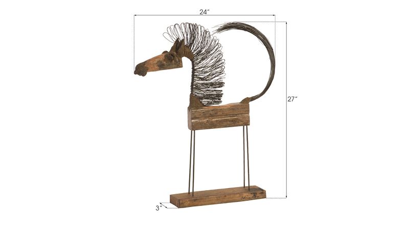 Wire Horse Medium Sculpture