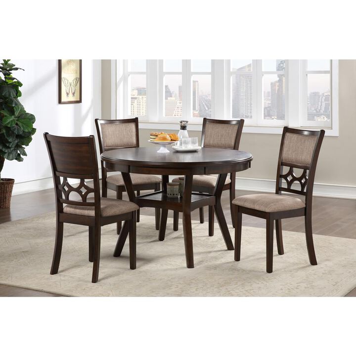 Transitional dining set