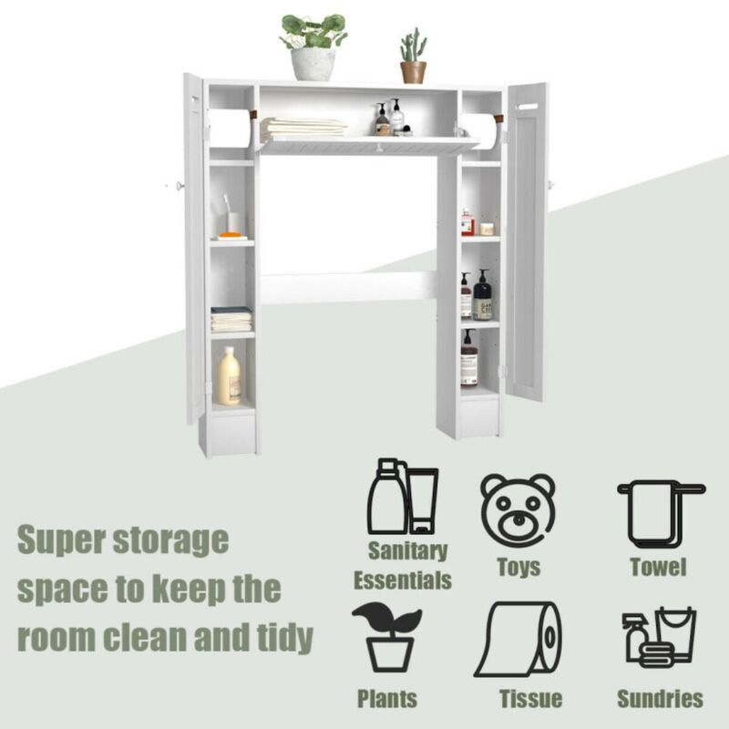 Hivvago Wooden over the Toilet Storage Cabinet