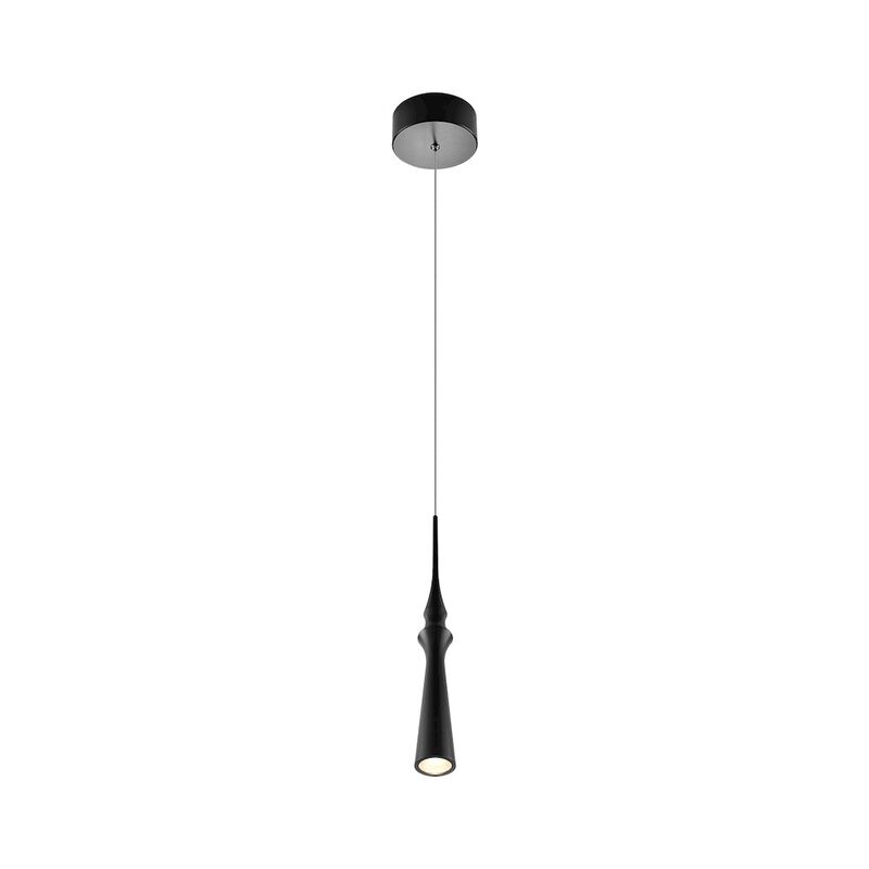 VONN Lighting Integrated LED Height Adjustable Pendant Light in Black