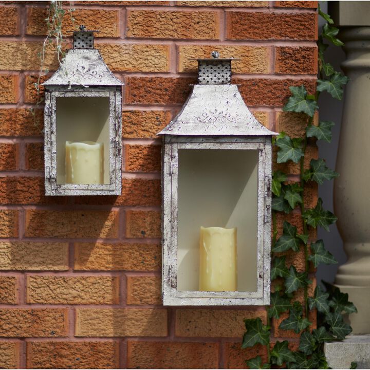 Set of 2 Lanterns for Home Décor, Outdoor Lighting, and Seasonal Decorations