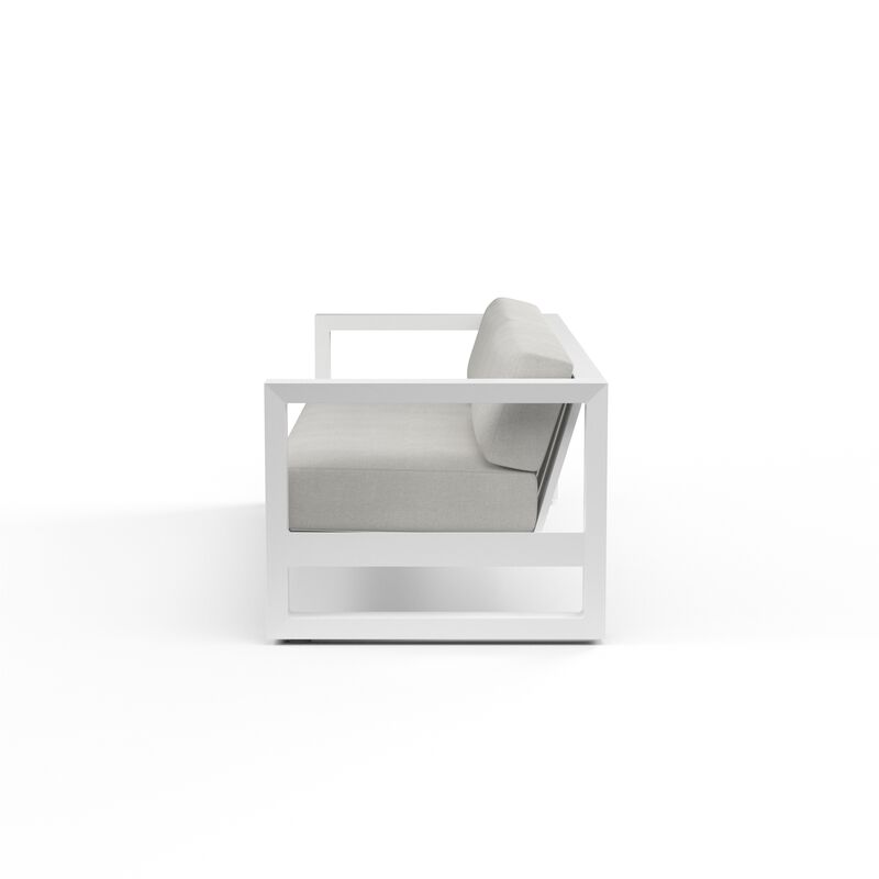 Newport Sofa in Cast Silver, No Welt