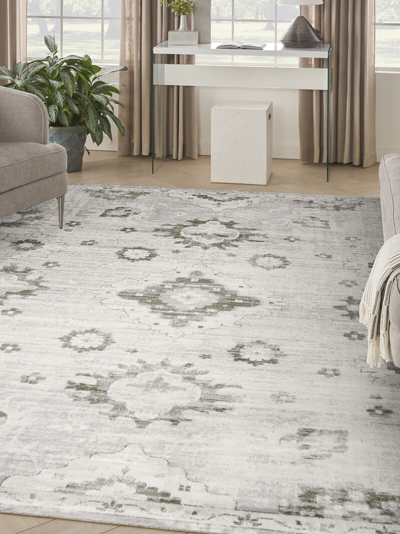 Astra Machine Washable ASW19 Ivory 9' x 12' Rug