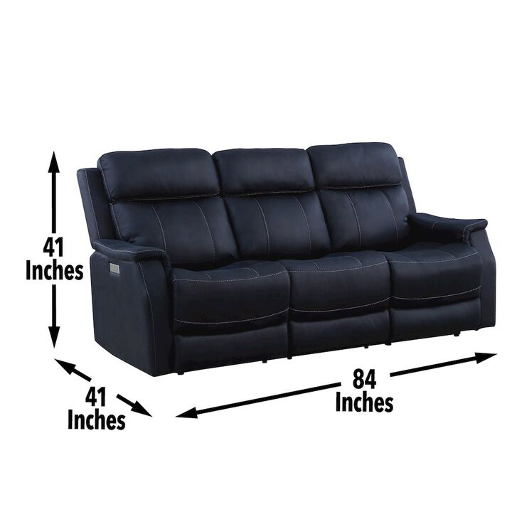 Steve Silver Valencia Dual Power Reclining Sofa - Ocean