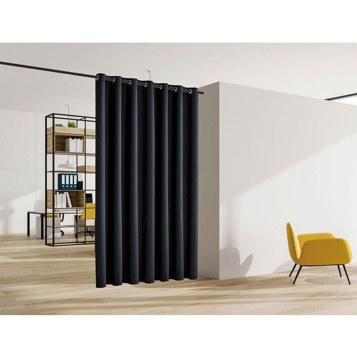 Legacy Decor Room Divider Curtain Heavyweight Blackout Premium Fabric Thermal Insulated 48"W X 84" Tall