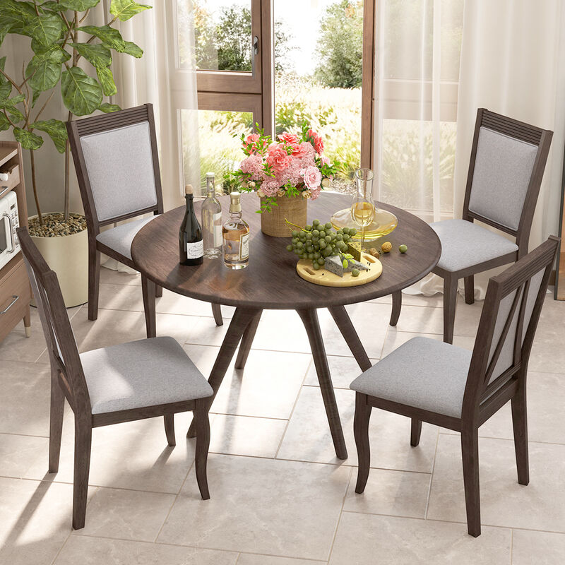 Wood Dining Chairs Set of 2 for Dining Room or Kitchen with Classic Design