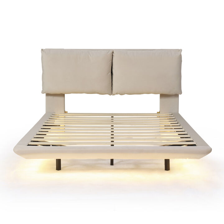 Merax Platform Bed with Sensor Light