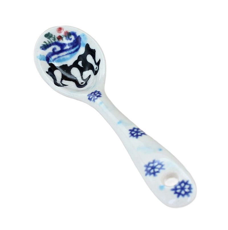 Blue Rose Polish Pottery Ashley Sugar Spoon