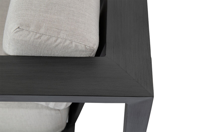 Redondo Dining Chair in Cast Silver, No Welt
