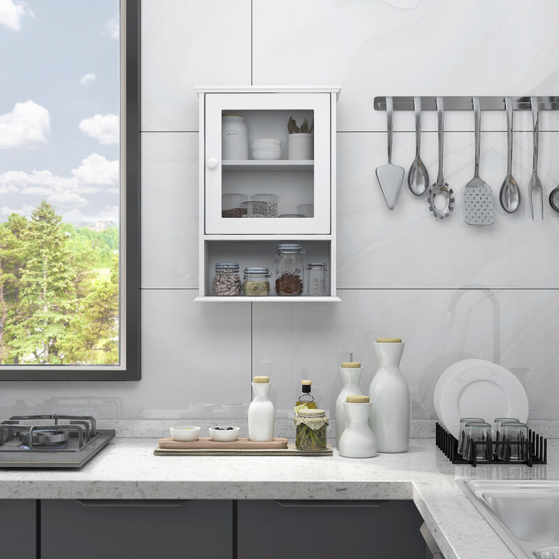 Bathroom Wall Mounted Adjustable Hanging Storage Medicine Cabinet