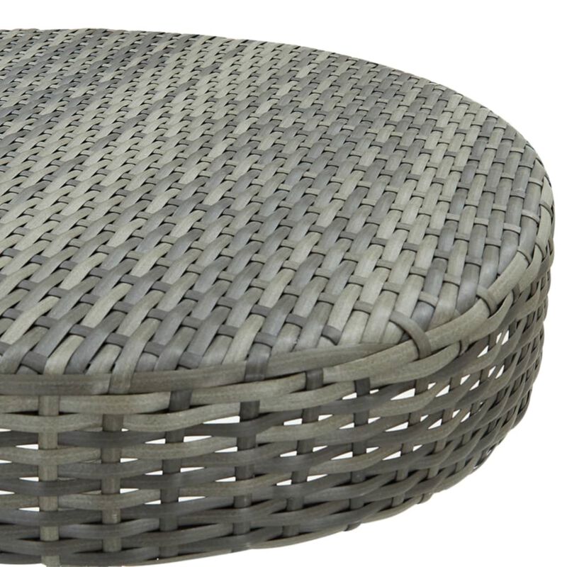 vidaXL 3 Piece Garden Bar Set with Cushions Poly Rattan Gray
