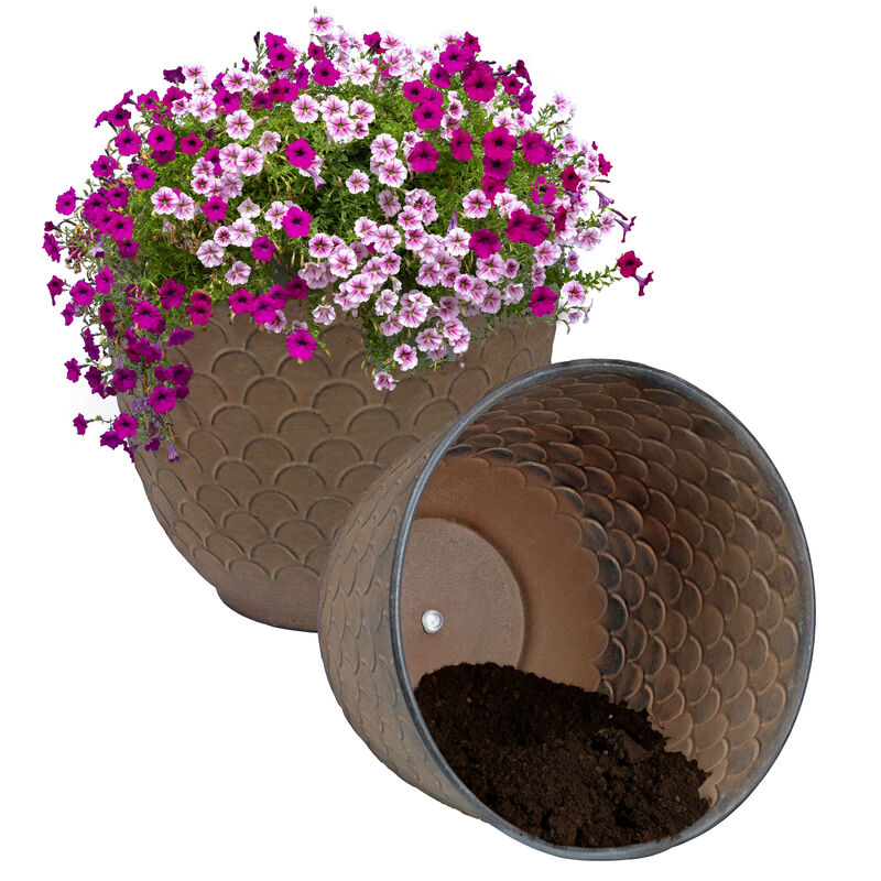 Dinah Metal Outdoor Planter Set of 2