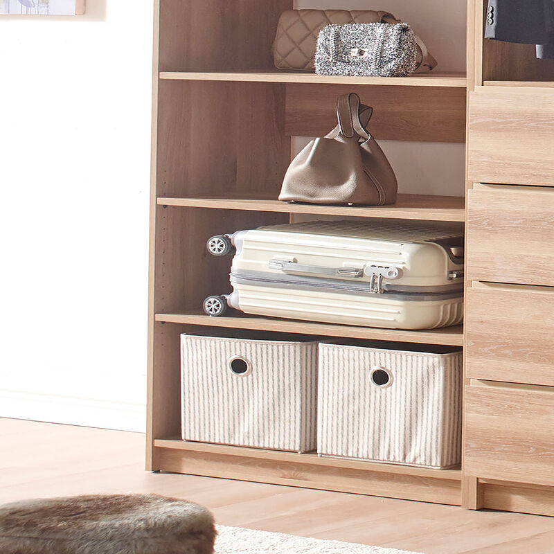 Prosper Oak Freestanding Walk in Wood Closet System