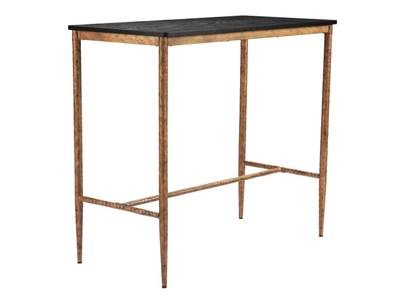 Nida Bar Table Black & Bronze