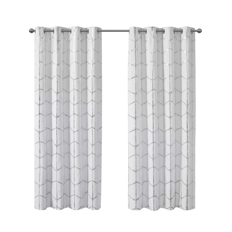 Belen Kox Metallic Print Total Blackout Curtain Panel, Belen Kox