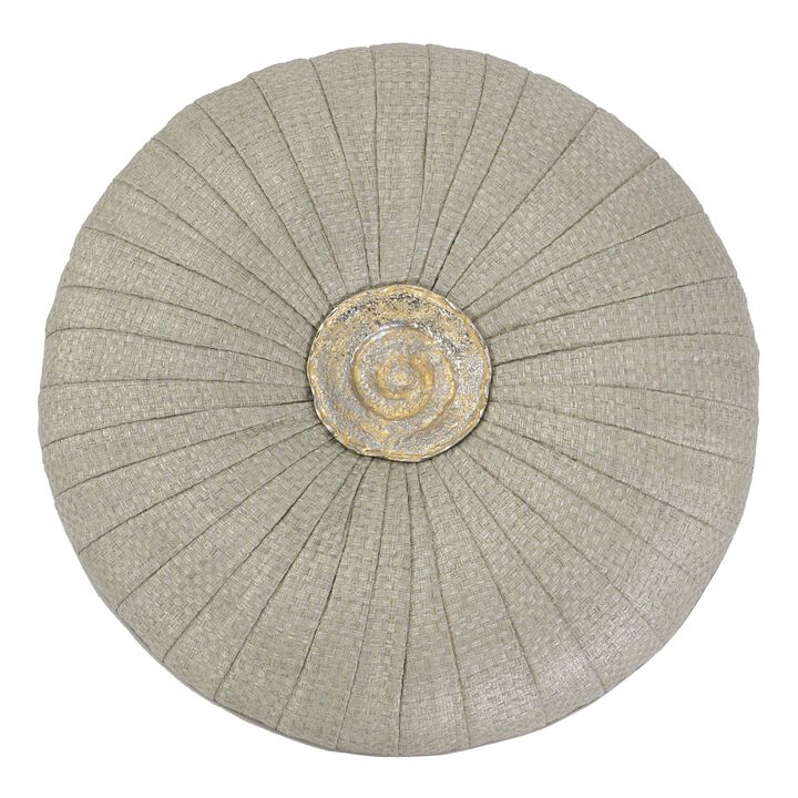 Rendino Small Silver Ottoman