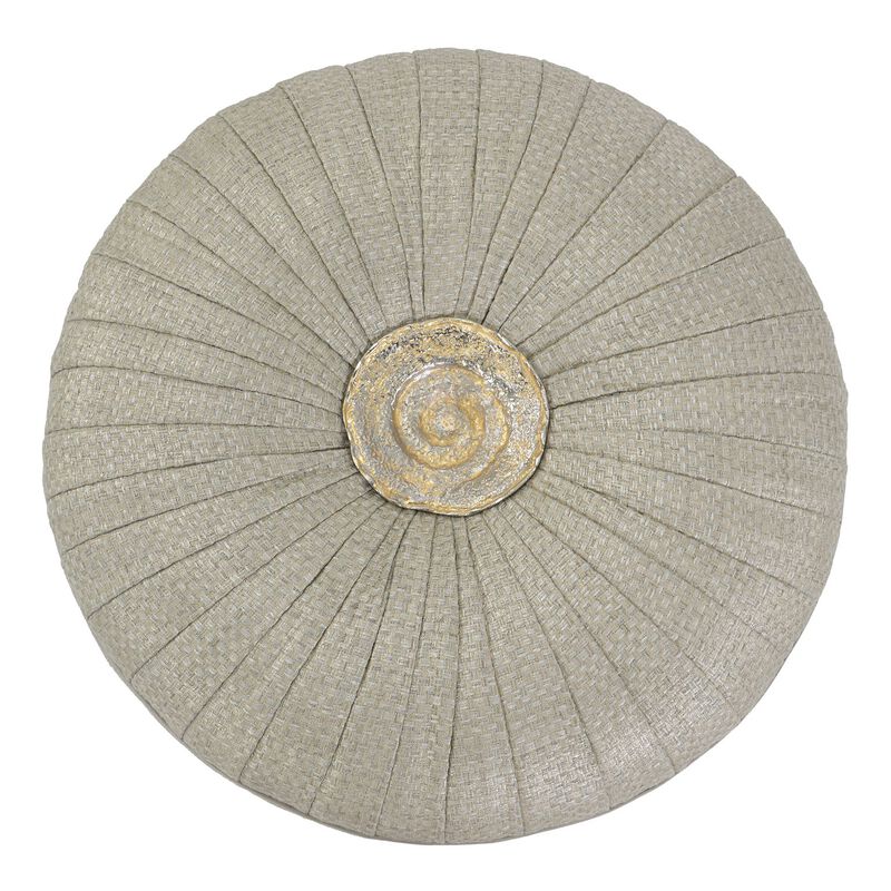 Rendino Small Silver Ottoman